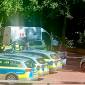 Geldtransporter defekt: Polizei fährt mit fünf Peterwagen am Seeveplatz vor
