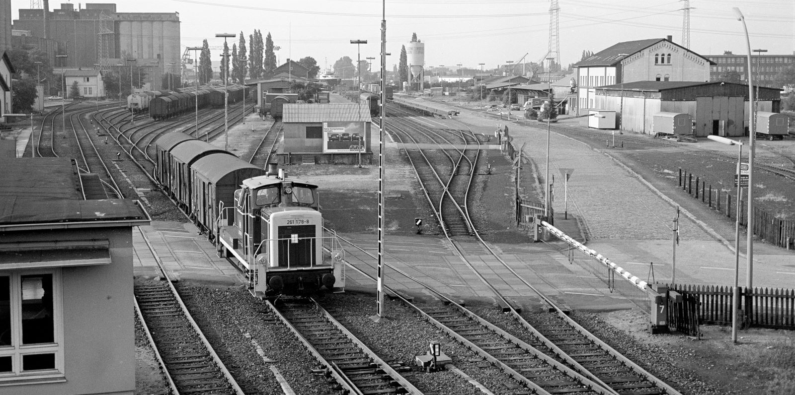 Der Harburger Güterbahnhof von Süden gesehen im Jahr 1984. Foto: GWH/U.Huckfeldt