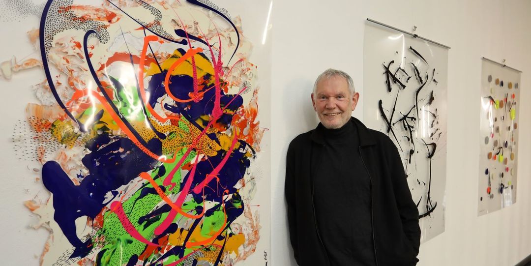 Die Ausstellung des Hamburger Künstlers Johannes Hartmann an der TUHH ist bis zum 21. Dezember zu sehen. Foto: Christian Bittcher
