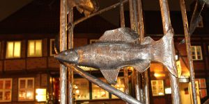 Kein Geld für einen sprudelnden Fischbrunnen in der Lämmertwiete