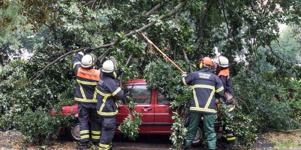 Unwetter über Harburg: Blitz, Donner und 50-Cent große Hagelkörner