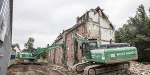 Abriss der SAGA-Häuser an der Denickestraße geht weiter