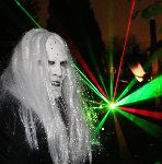 Lasertechnik am Gruselhaus im Hainholzweg