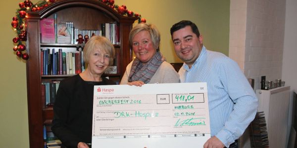 Spende aus privatem Oktoberfest: 418 Euro für das DRK-Hospiz