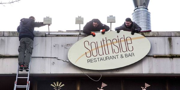 Neue Schilder: Ex-Bolero ist jetzt sichtbar zum Southside geworden