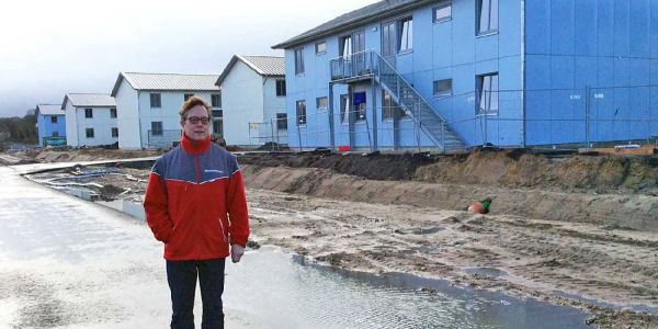 Erste Häuser der DRK-Folgeunterkunft in Fischbek bezogen