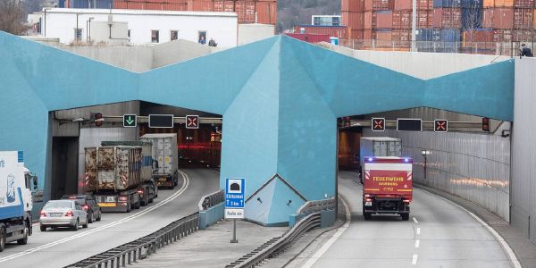 Arbeiten im Elbtunnel: Zweite Röhre ab 9. April für zwei Wochen dicht