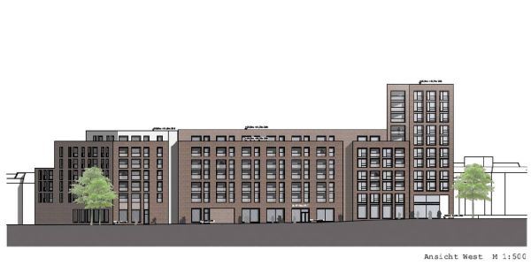 So könnte der Neubau am Harburger Ring aussehen Foto: Schenk + Waiblinger Erster Entwurf: Neubau des Harburg-Centers nimmt Fahrt auf