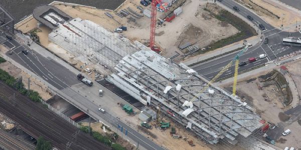 Die Haltestelle der U4 an den Elbbrücken, hier in der Bauphase. Sie ist bislang als Kopfbahnhof konzipert. Foto: André Zand-Vakili SPD: In neuer Rolle sie jetzt auch ein Fan der U4 für Harburg