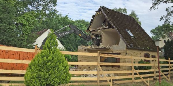 Das ehemalige Weihnachtshaus in Heimfeld ist abgerissen