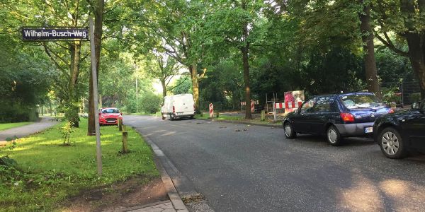 Die Denickestraße. Foto: André Zand-Vakili Denickestraße und Göhlbachtal werden Fahrradstraßen