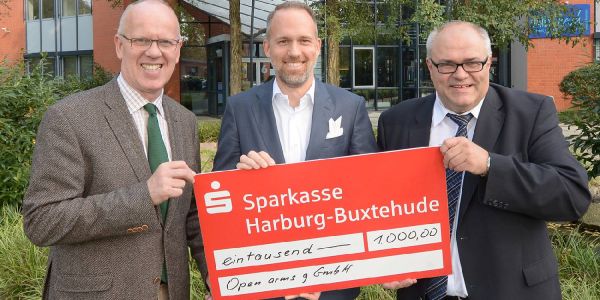 Sparkassen-Stiftung fördert Flüchtlings-Hilfsprojekt &quot;Open Arms&quot;