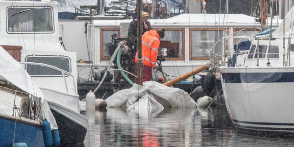 Dort wo auch das #muhboot unterging: Segelboot gesunken