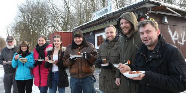 Schärfe 9 um 9 Uhr bei minus 9 Grad an der Bruzzelhütte