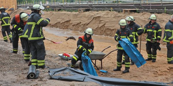 Starkregen: Feuerwehren aus Bezirk Harburg in Bergedorf im Einsatz