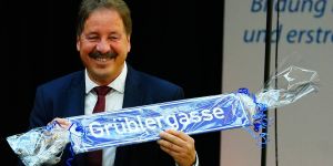 Er schuf den "Palast der Bildung": Thomas Grübler im Ruhestand