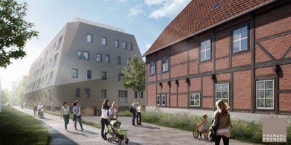 Eine Animation zeigt das Weisse Haus. Foto: Frenzel + Frenzel Richtfest für das Weisse Haus in Harburgs Binnenhafen