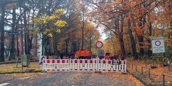 Harburgs neueste Baustelle: Heimfelder Straße ist Sackgasse