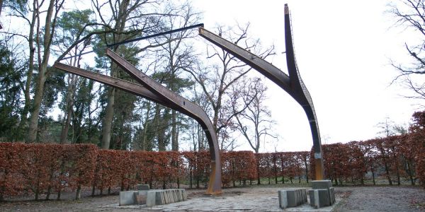 Krasse Optik: Das sind die Träger für das Freilichtbühnen-Dach