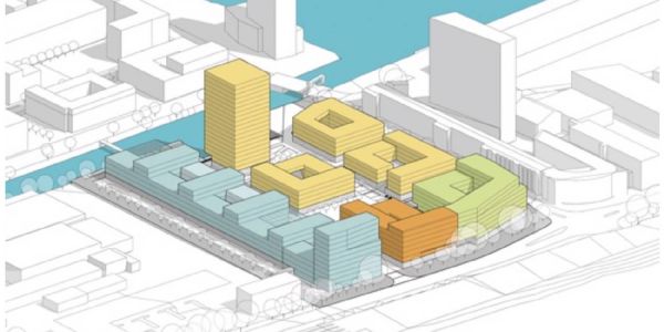 Das Isometrie-Modell vom Neuländer Quarree. Foto: CG Gruppe AG Star-Architekten nehmen an Wettbewerb für Neuländer Quarree teil