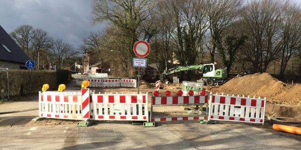 Ortsdurchfahrt Vahrendorf bleibt noch bis Ende Februar gesperrt