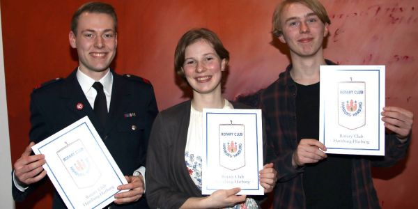 2000 Euro Preisgeld: Harburgs Rotarier vergeben Jugendpreis