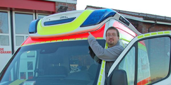 Dreister Diebstahl: Blaulicht vom Rettungswagen gestohlen