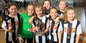 Ohne Gegentor: U11-Mädchen vom HTB sind Hallenpokalmeister