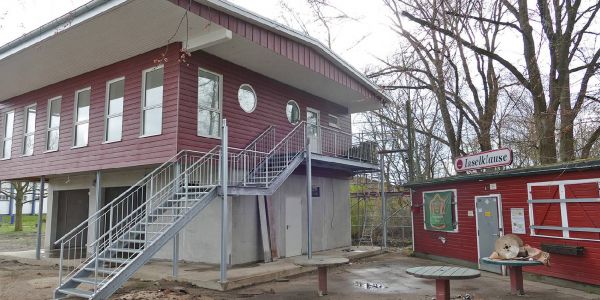 Die neue Inselklause auf der Pionierinsel startet im Mai in die Saison