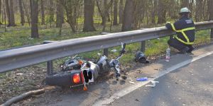 Schwerer Motorradunfall im Maschener Kreuz
