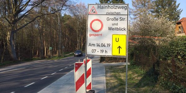 Behinderungen in Eißendorf: Hainholzweg wird voll gesperrt