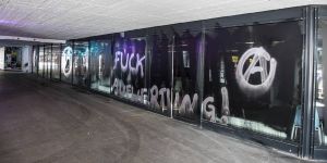 Serie von Polit-Schmierereien in Harburgs City reißt nicht ab