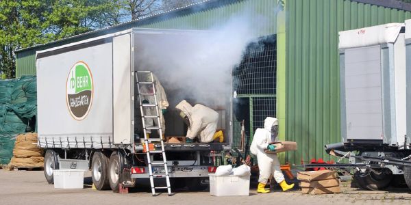 Feuerwehr im Landkreis Harburg übte Gefahrgutunfall