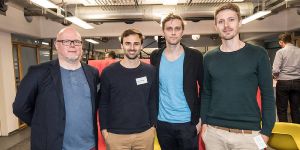 Wirtschaftsverein zu Besuch bei den Startupern im Binnenhafen