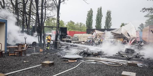 Die Zerstörungen durch das Feuer sind erheblich. Foto: André Zand-Vakili Feuer