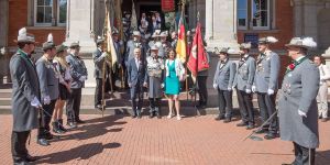Kaiserwetter beim Gilde-Ausmarsch: 500 Gäste beim Spargelessen