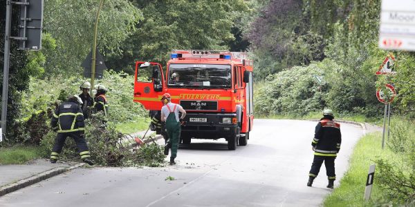 Unwetter mit Sturm und Platzregen streifte am Bezirk Harburg vorbei