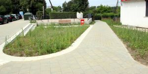 Barrierefrei und mit Bank: Alles neu an Bremer Straße Ecke Gottschalkring