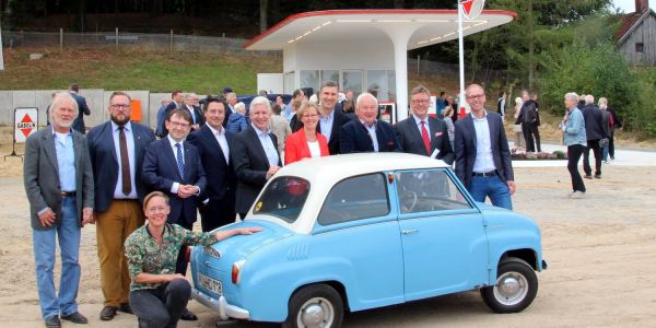 Besuchermagnet: 50er-Jahre-Tankstelle in der &quot;Königsberger Straße&quot;