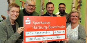 Erlös aus Jägerball-Tombola: 1000 Euro für das DRK-Hospiz