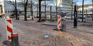 Einfahrt verboten: Am Sand wurde eine Polleranlage installiert