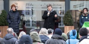 Robert Habeck beendet den Promi-Wahlkampf in Harburg