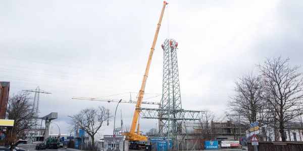 Die Arbeiten an der Blohmstraße Ecke Kanalplatz. Foto: André Zand-Vakili Knaack