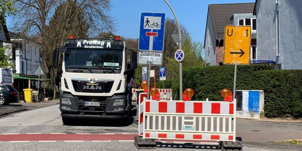 Vollsperrung in Heimfeld: Vahrenwinkelweg bis Freitag dicht