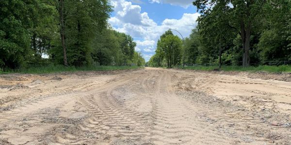 Band aus Sand und Schotter: Das war mal die Wilhelmsburger Reichsstraße 