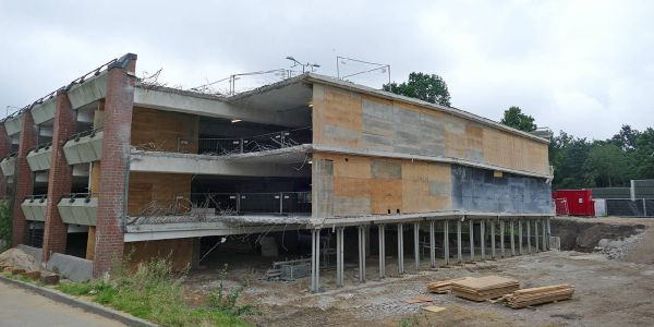 Neugraben: P+R Parkplätze für Quartierseingang abgerissen 