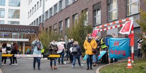 Trotz Corona-Ausbreitung: Verdi ließ Harburger Krankenhaus bestreiken