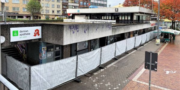 Der Bauzaun steht: Es tut sich was am ehemaligen Bolero-Gebäude