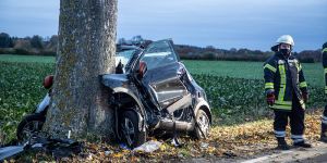 Frontal gegen Baum: Tödlicher Verkehrsunfall auf der B75 bei Tötensen