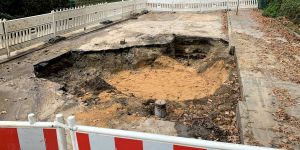 Straße nach Rohrbruch unterspült: Am Frankenberg bis 20. November dicht